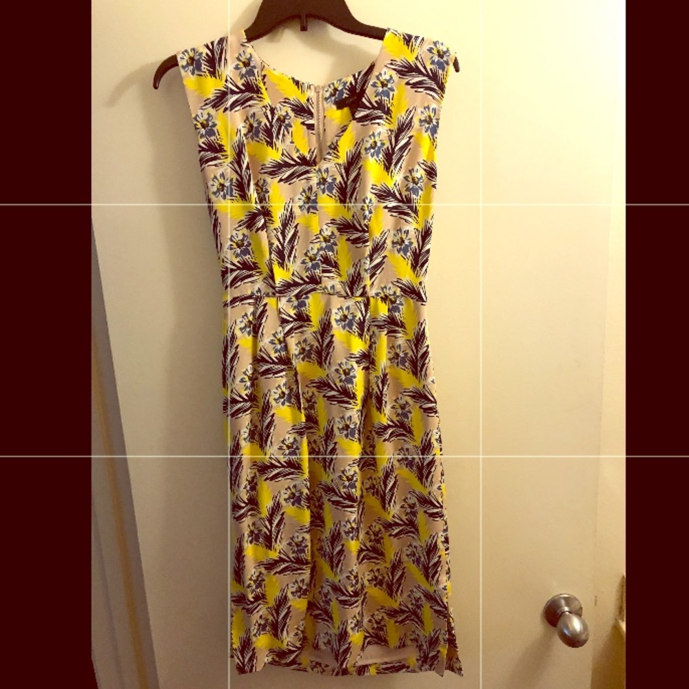 Silk Floral Midi Dress